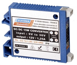 15W dcdc converter with very large input range - mounting on dinrail or wall ARD