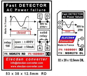 Fast detector of AC power failure